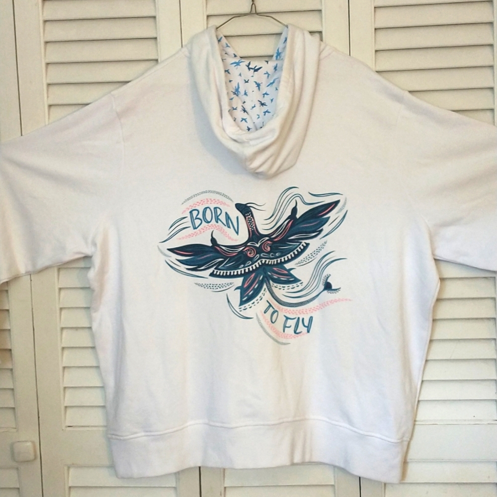 Disney's Animal Kingdom Pandora The World Of Avatar Born To Fly White Hoodie 3X